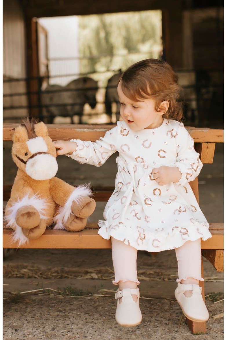 Kids' 2-Piece Dress & Leggings Set, Alternate, color, BEIGE