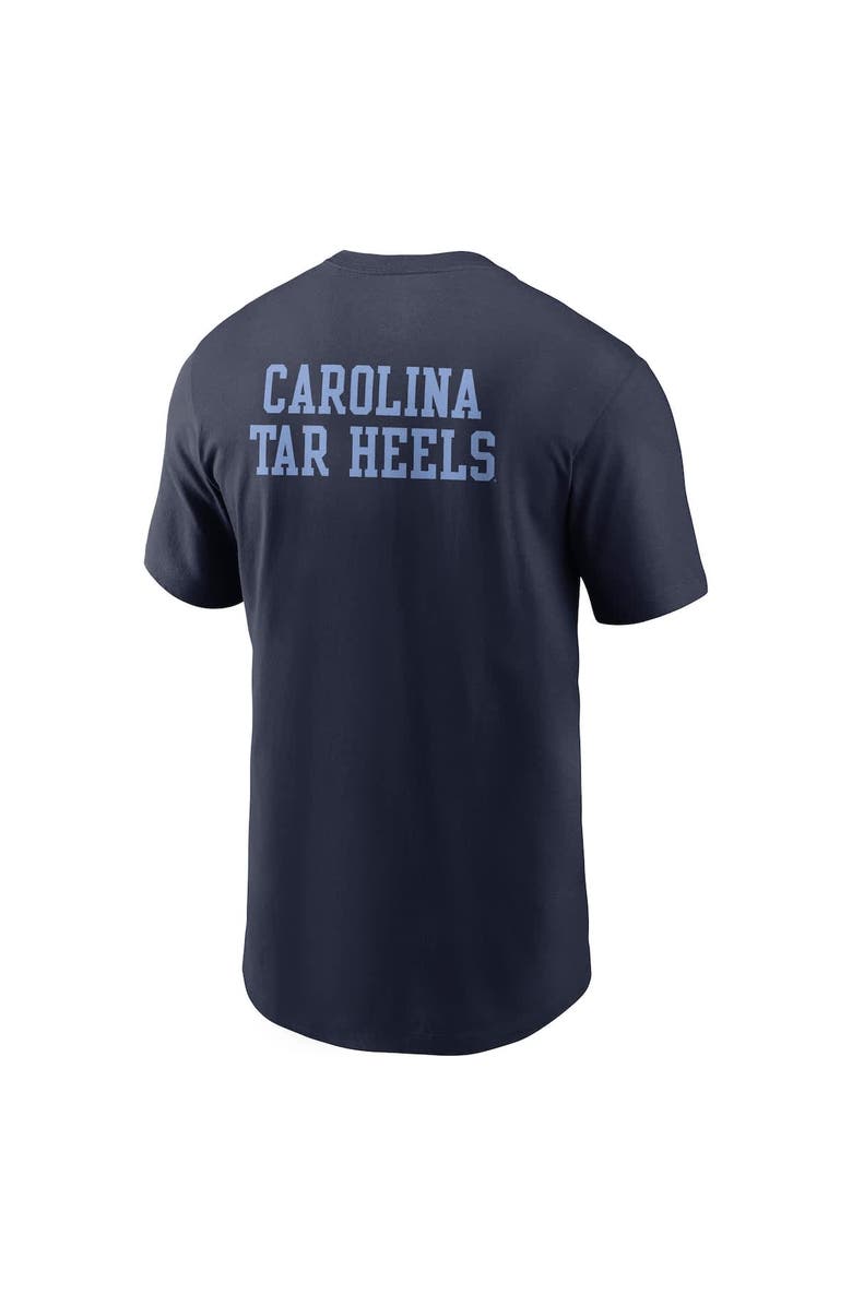 Jordan Brand Men's Jordan Brand Navy North Carolina Tar Heels 2-Hit Stacked T-Shirt, Alternate, color, Navy