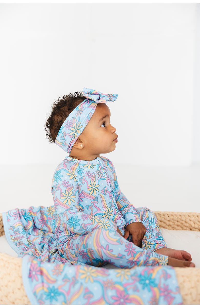 Charlie Lou Baby<sup>®</sup> Groovy Fall After All Double Zipper Convertible Romper, Alternate, color, Blue