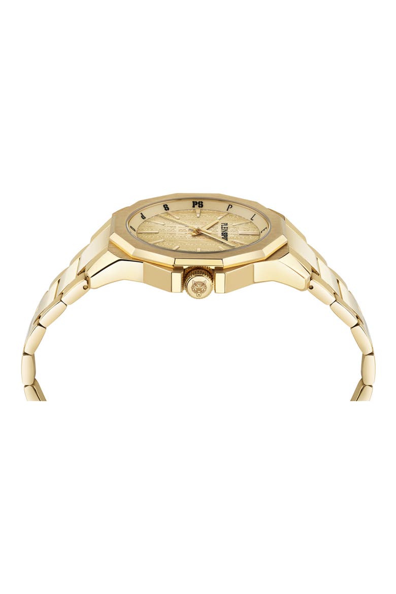 Onyx Bracelet Watch, Alternate, color, GOLD