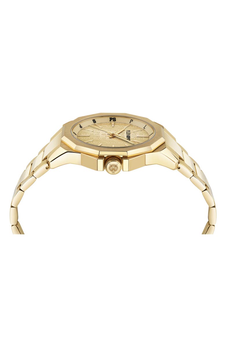 PLEIN SPORT Onyx Bracelet Watch, Alternate, color, Gold