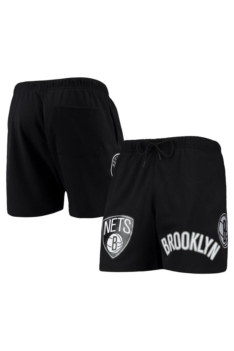 Men's Pro Standard Black Brooklyn Nets Mesh Capsule Shorts, Main, color, Black