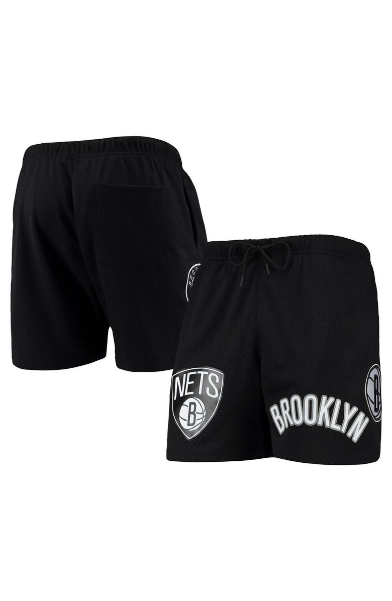 PRO STANDARD Men's Pro Standard Black Brooklyn Nets Mesh Capsule Shorts, Main, color, Black