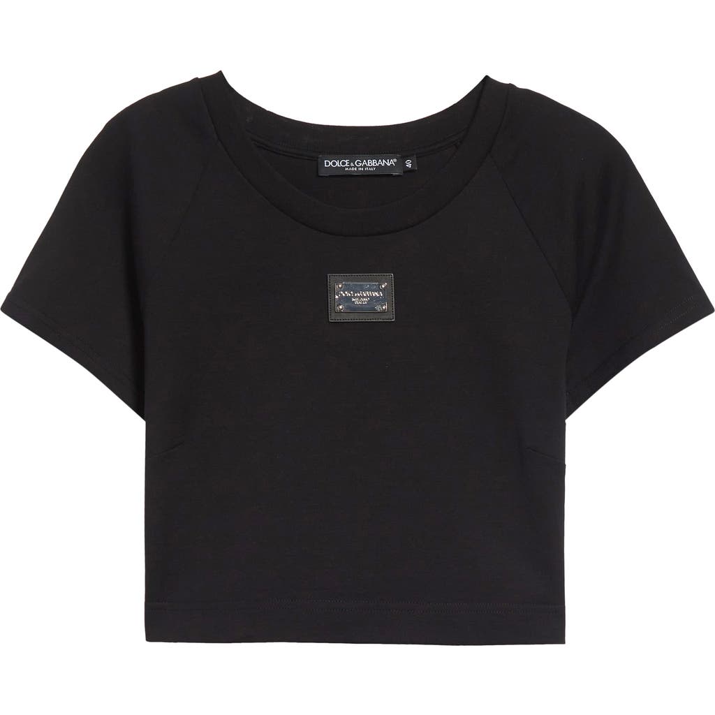 Dolce & Gabbana Dolce&gabbana Logo Plate Crop Top