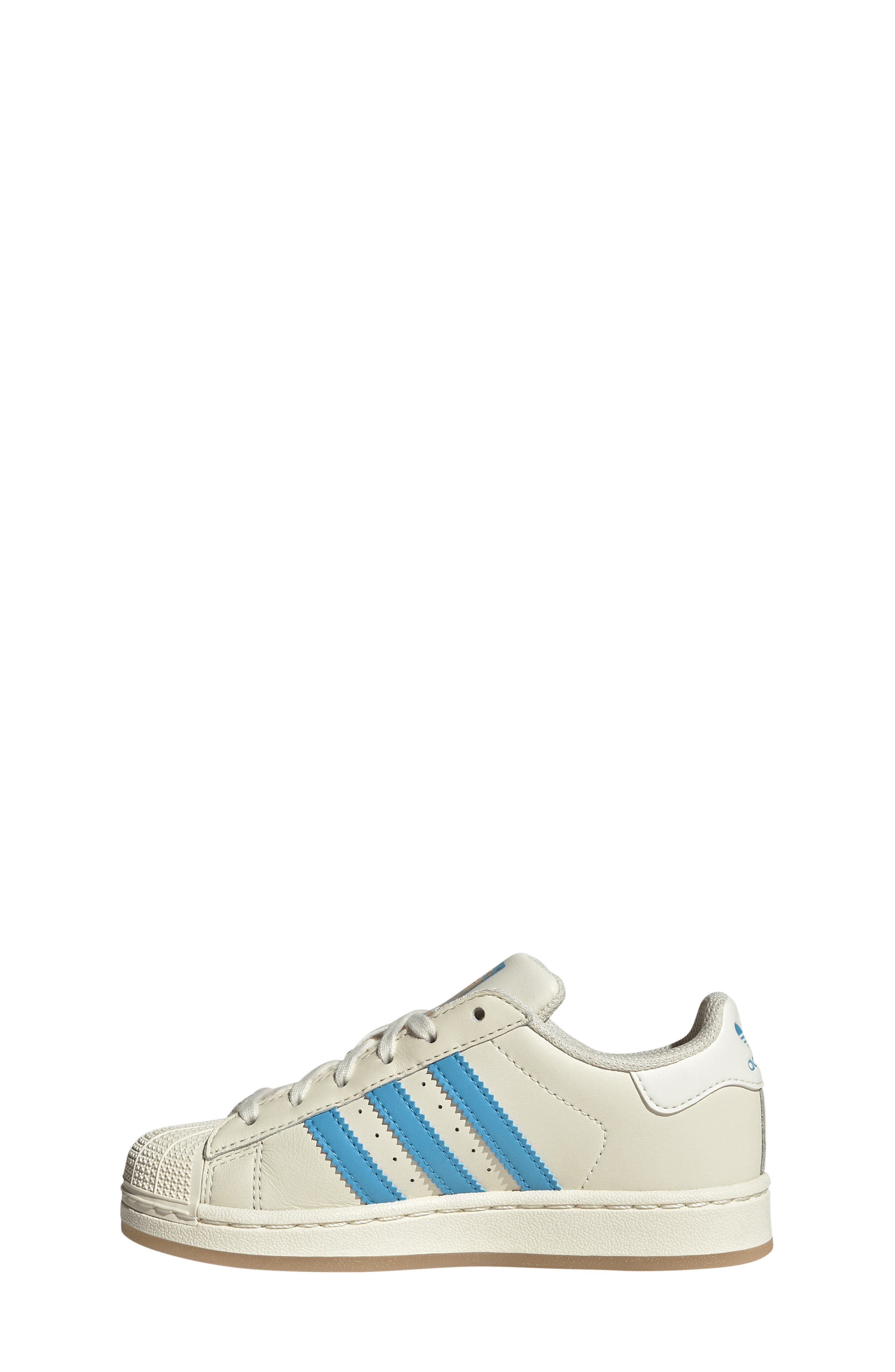 adidas Kids' Superstar Messi Sneaker, Alternate, color, Cream / Semi Blue / Gold