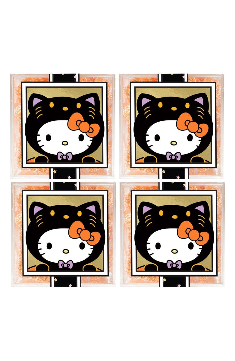 sugarfina x Sanrio Hello Kitty<sup>®</sup> Set of 4 Super Sour Star Candy Cubes, Main, color, 