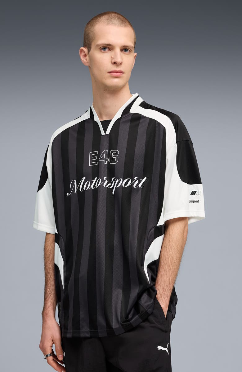 PUMA BMW M Motorsport Lifestyle Short Sleeve Jersey, Alternate, color, 