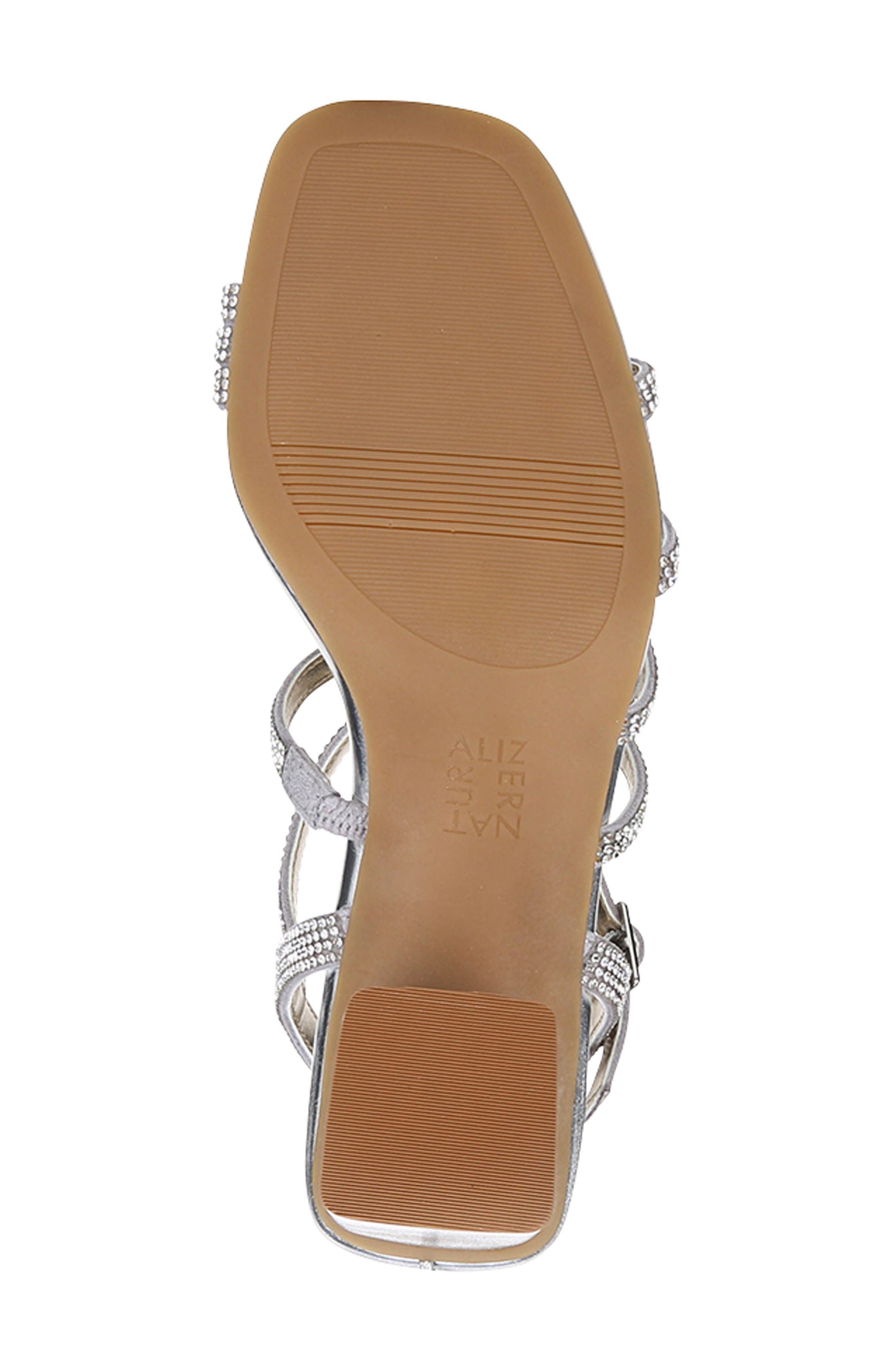 Niko 2 Embellished Strappy Sandal, Alternate, color, SILVER