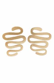 SAACHI Abstract Swirl Drop Earrings