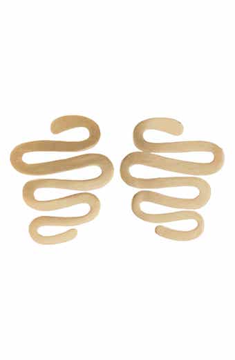 Abstract Swirl Drop Earrings