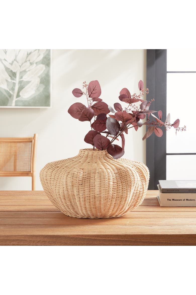Evren Vase Short, Alternate, color, Beige