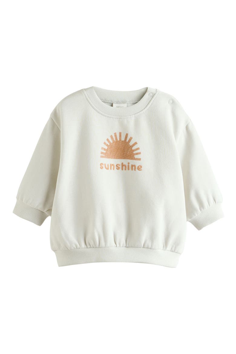 Sunshine Sweatshirt & Print Pants Set, Alternate, color, ORANGE MULTI