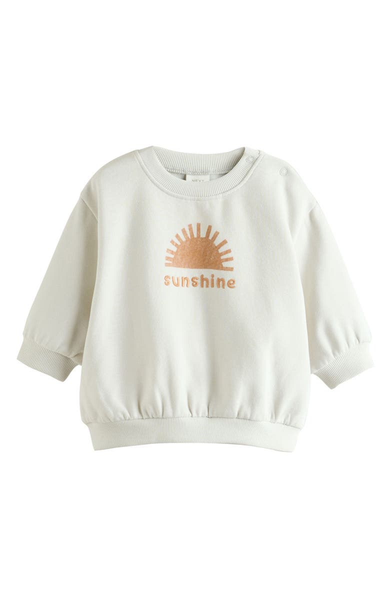 NEXT Sunshine Sweatshirt & Print Pants Set, Alternate, color, Orange Multi