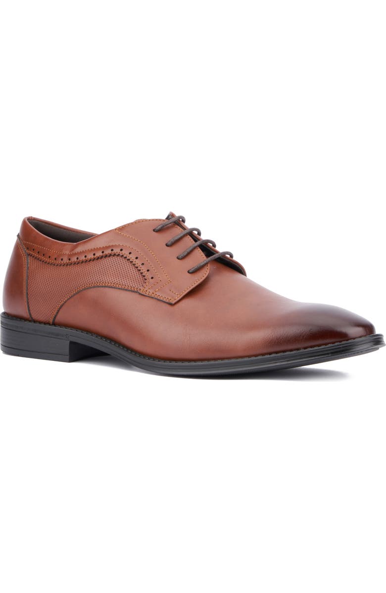 XRAY Fletcher Plain Toe Derby, Main, color, Cognac