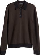 rag & bone Harrow Wool Blend Long Sleeve Polo