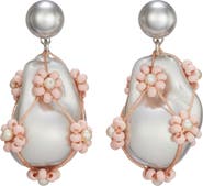 Tory Burch Curiosity Freshwater Pearl Drop Earrings