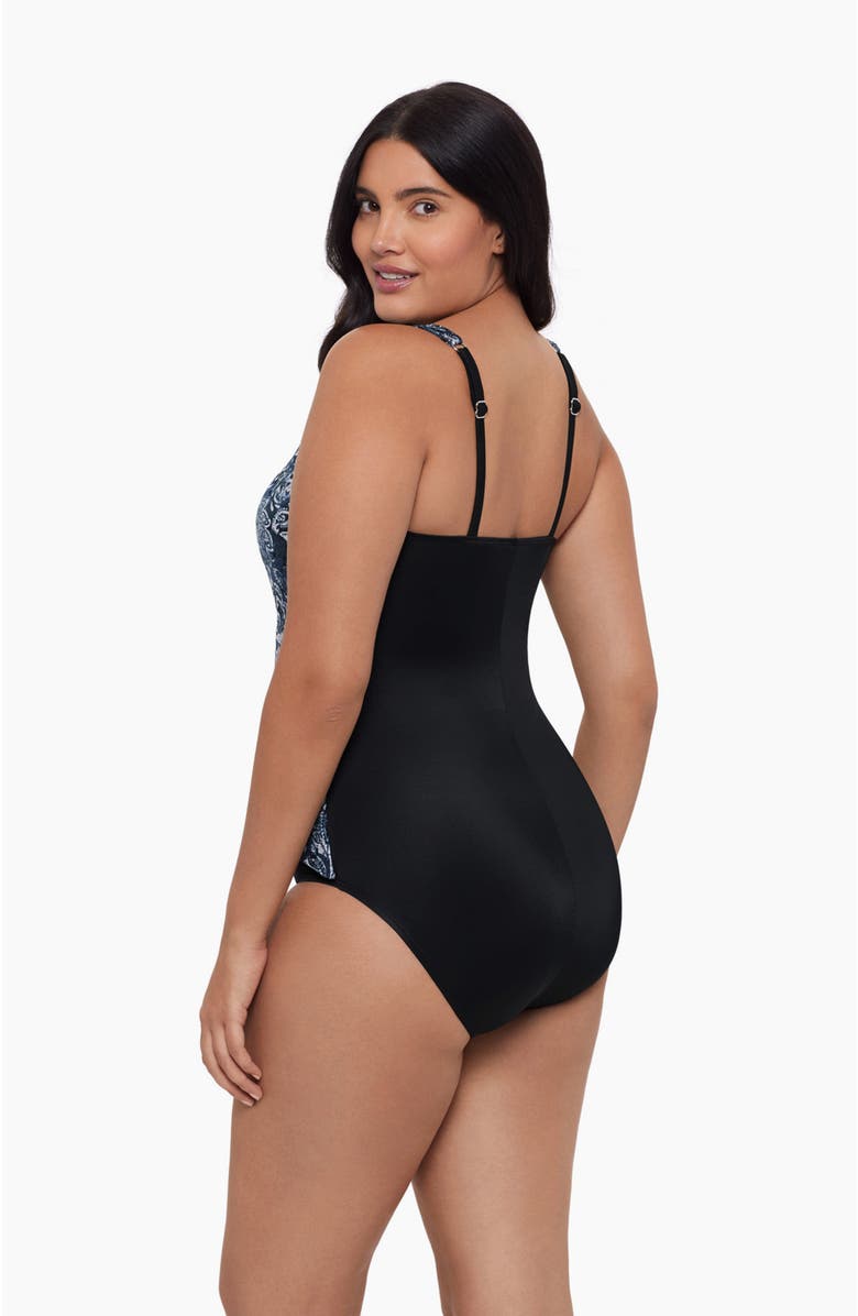 Trimshaper Vera Side-Tie One-Piece Control Swimsuit, Alternate, color, Flora & Fauna
