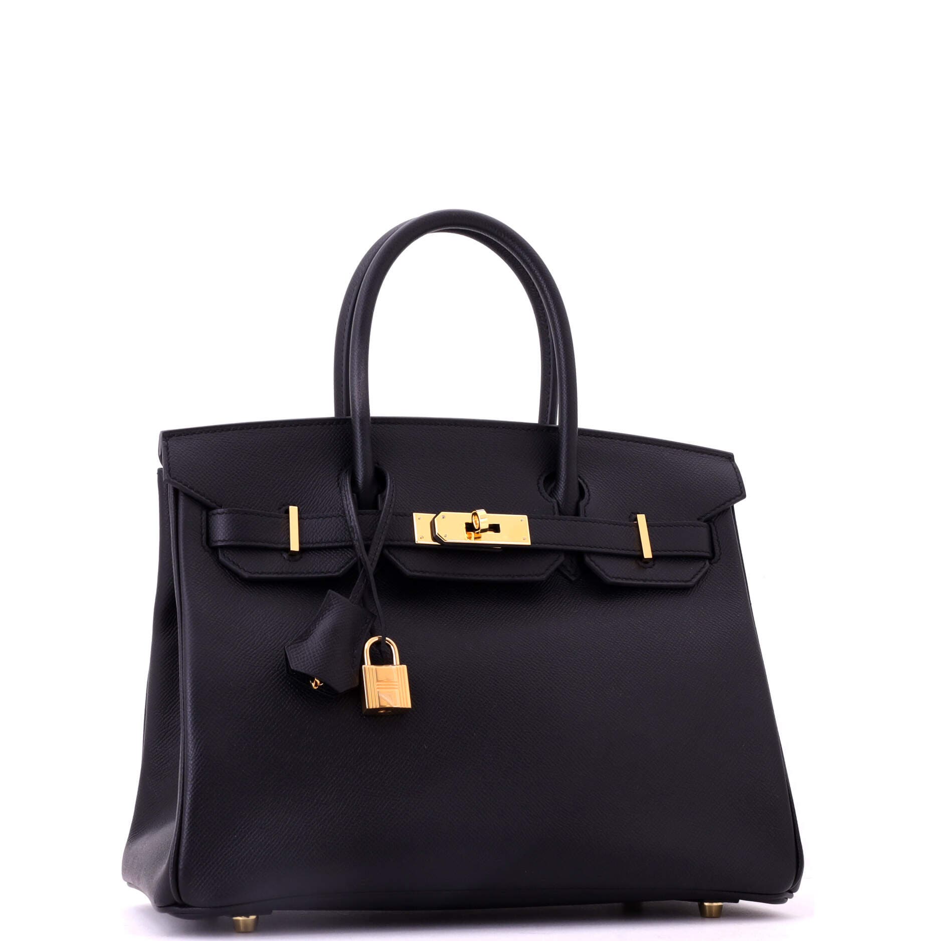 Birkin Handbag Black Epsom with Gold Hardware 30, Alternate, color, Noir