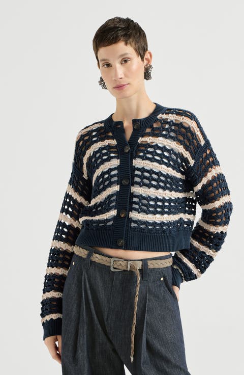 Cotton Marina Net Cardigan