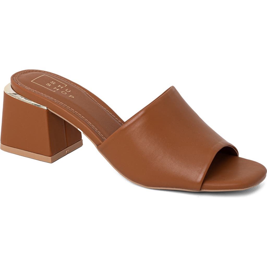 Shushop Glinda Slide Sandal In Brown