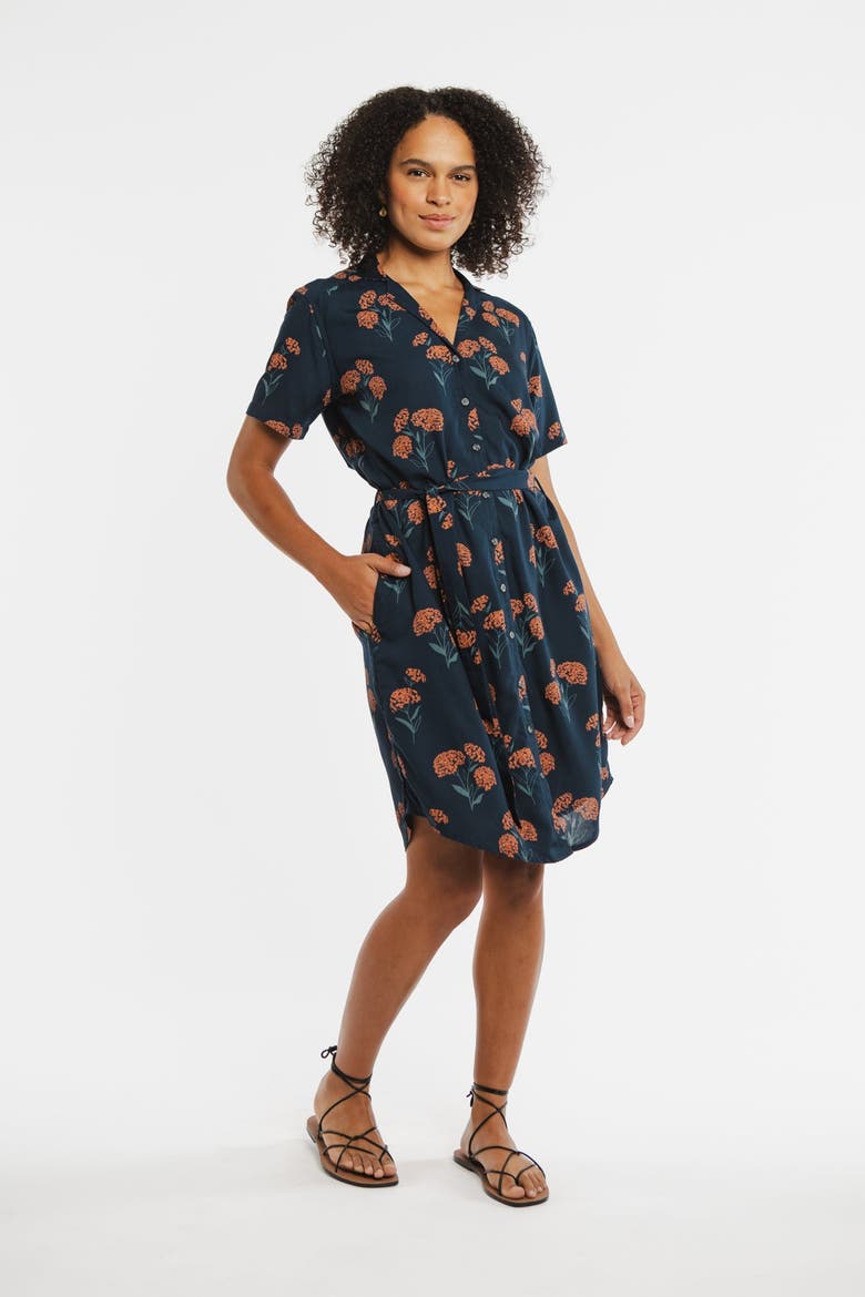 Sofia Shirt Dress, Alternate, color, Wildflower