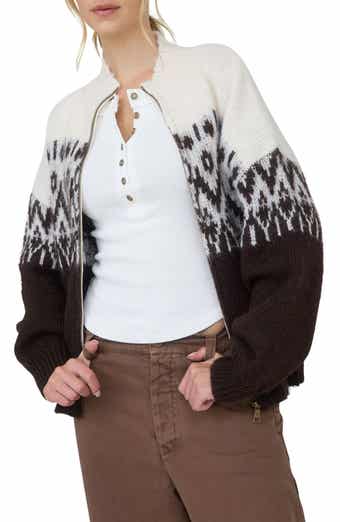 Blu Pepper Fair Isle Zip Cardigan