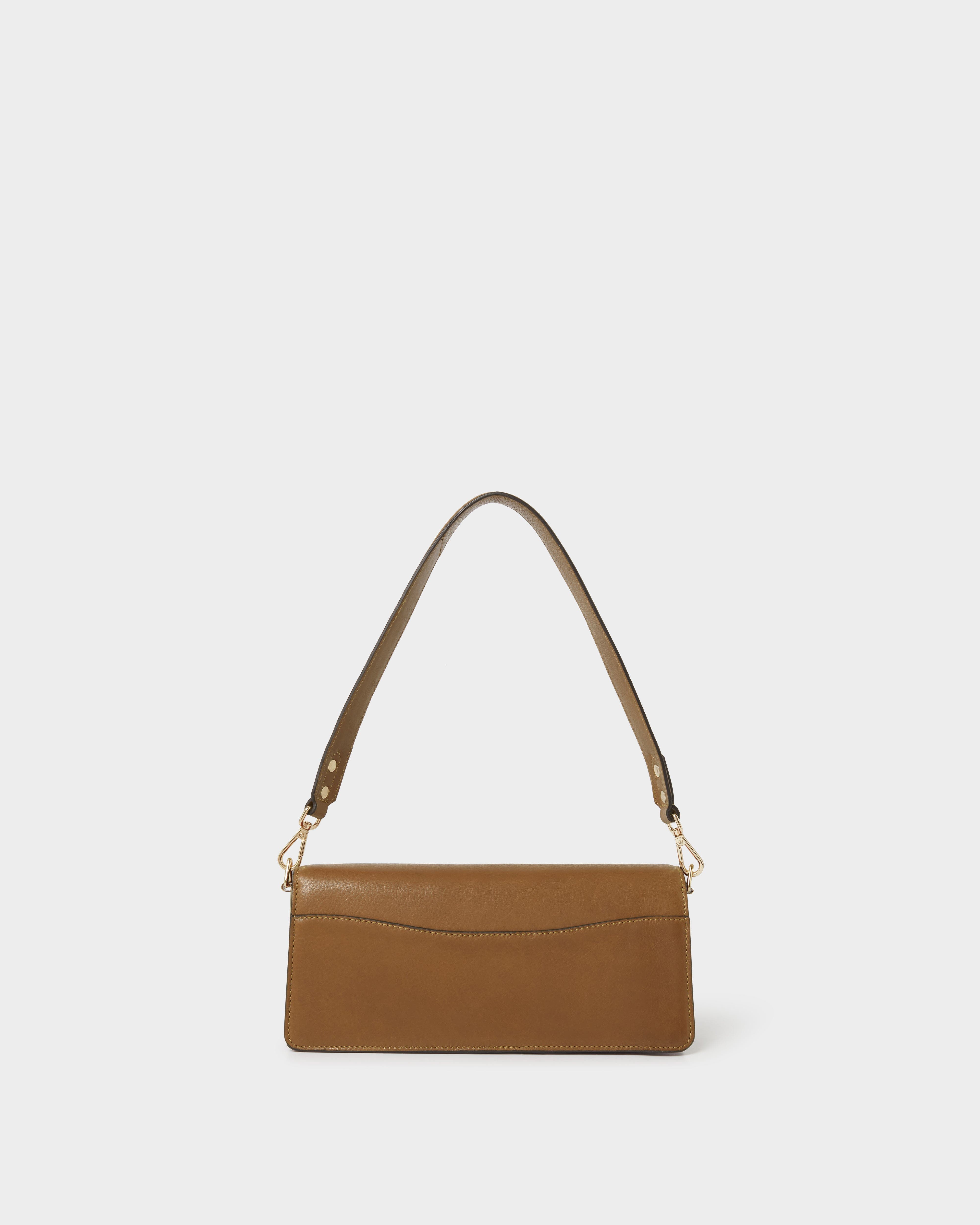 The Marlow Leather Shoulder Bag, Alternate, color, Tan