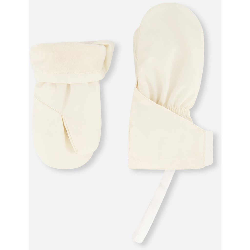 Deux Par Deux Gender Inclusive Lined Mittens In Neutral
