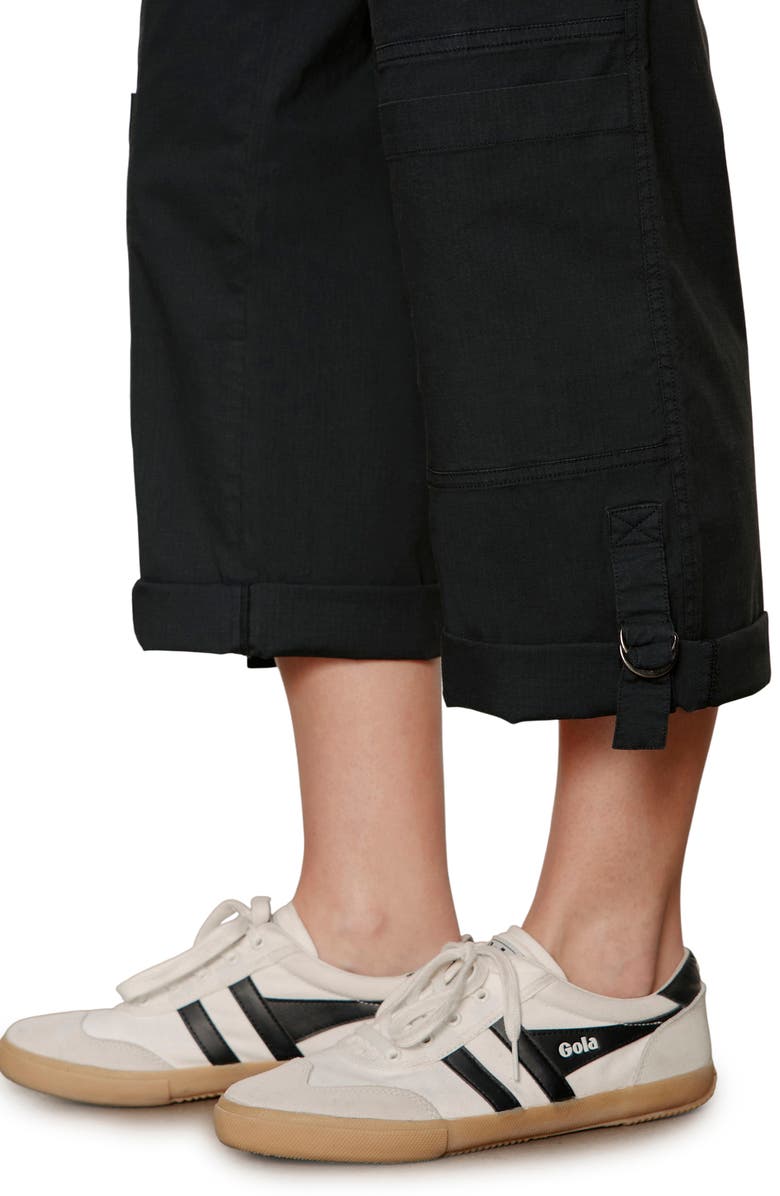 Sanctuary Angels Stretch Cotton Cargo Pants, Alternate, color, Black