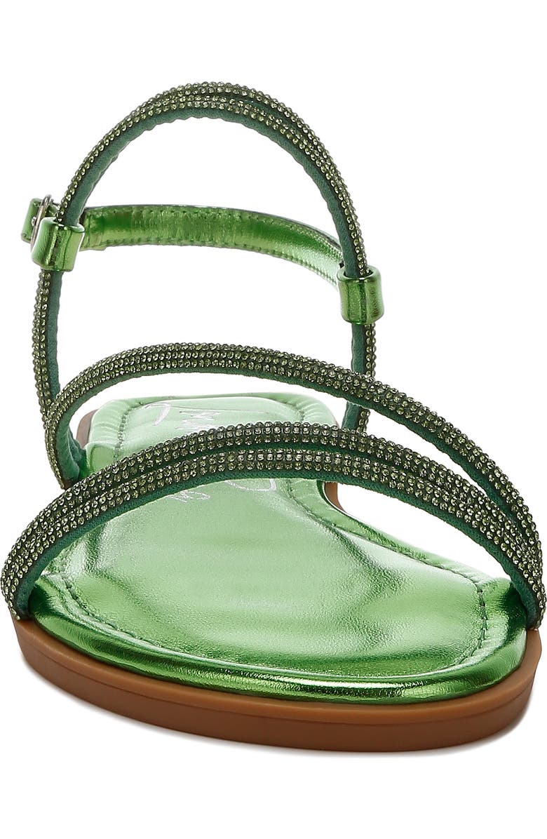 LONDON RAG Bawley Crystal Embellished Flat, Alternate, color, Green