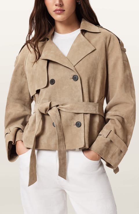 Reed Suede Trench Jacket
