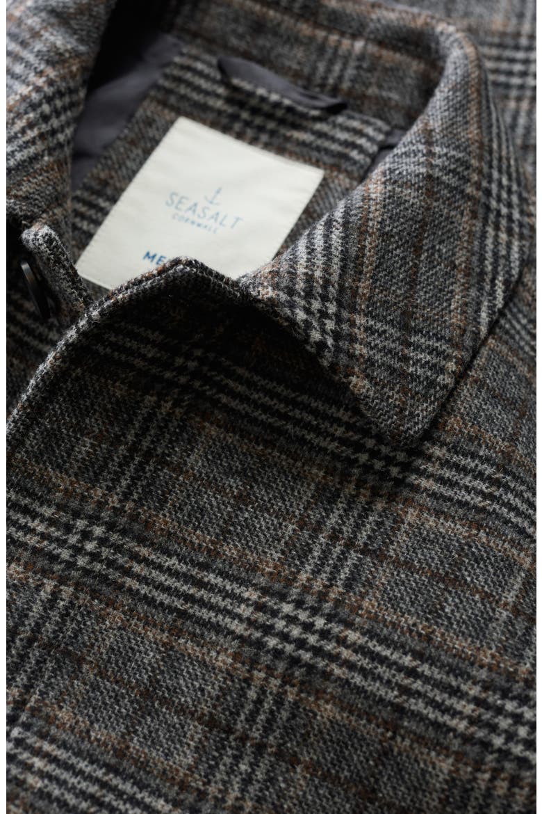 Rowlocks Glen Check Felted Jacket, Alternate, color, VENWYN IRON ORE