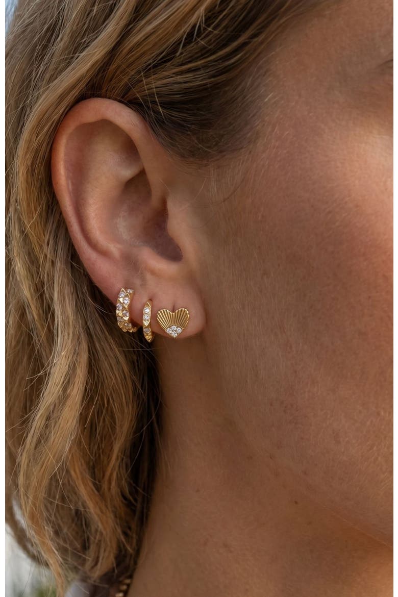 Lovestruck Stud Earrings, Alternate, color, Gold