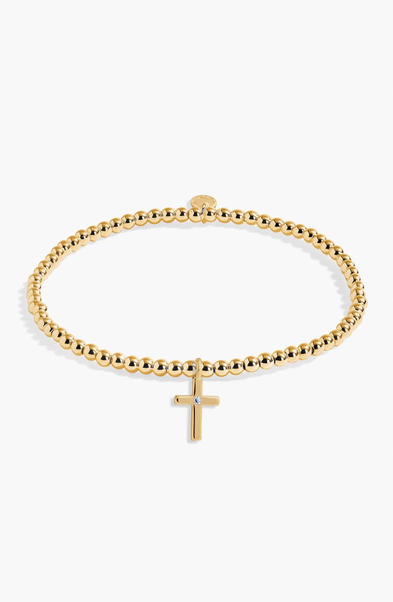 A Littles & Co A Little 'Live By Faith' Bracelet in Gold-Tone Plating, Main, color, Metallic Gold
