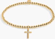 A Littles & Co A Little 'Live By Faith' Bracelet in Gold-Tone Plating