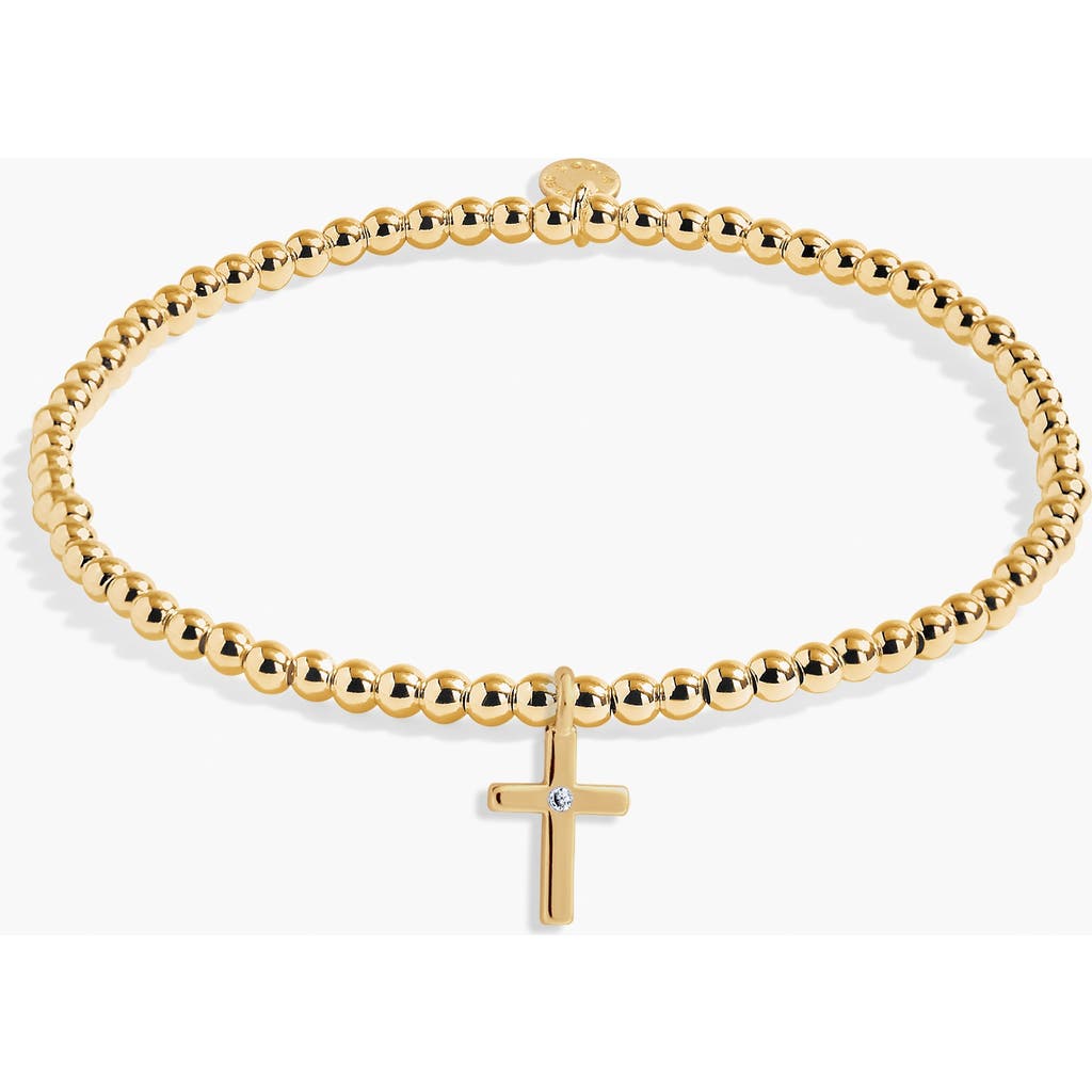 A Littles & Co. A Littles & Co A Little 'live By Faith' Bracelet In Gold