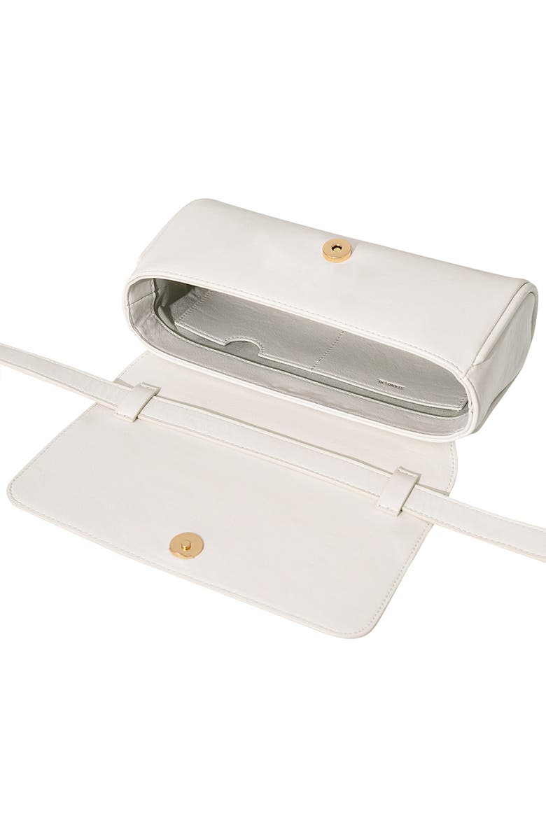 Stand Oil Classic Faux Leather Shoulder Bag, Alternate, color, Cream