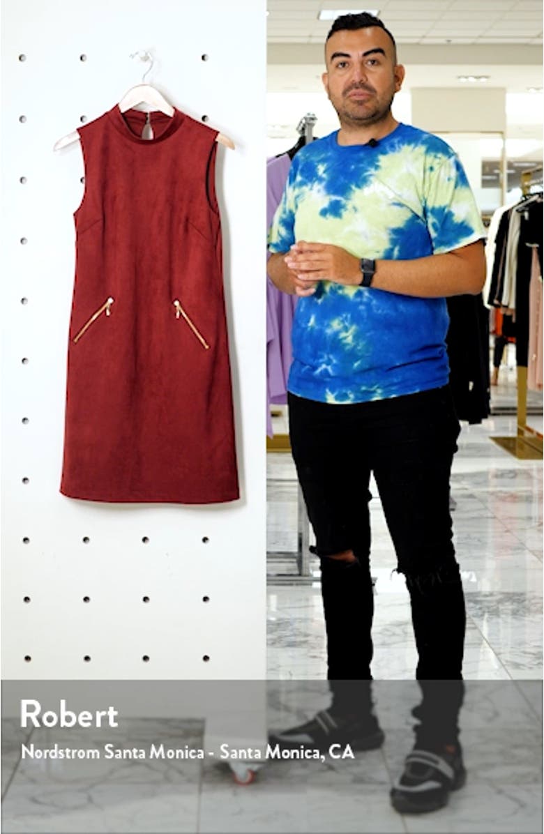 Faux Suede Shift Dress, sales video thumbnail