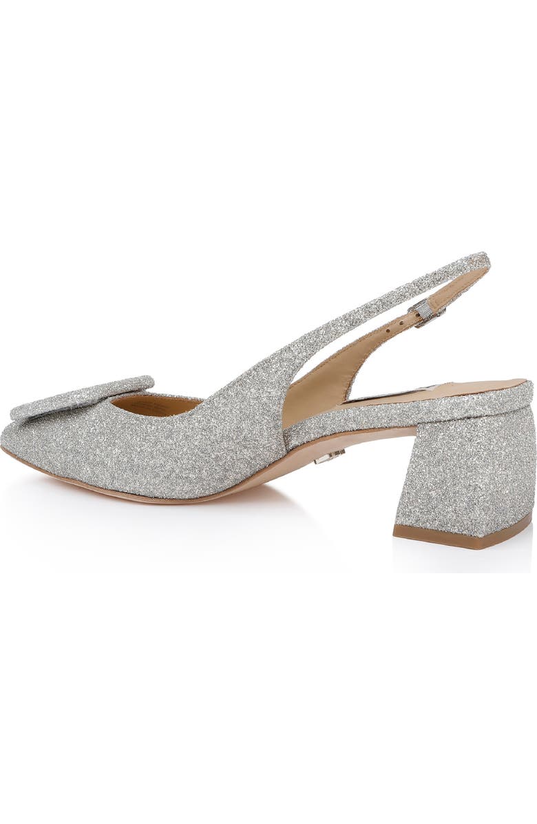 Badgley Mischka Collection Gracen Slingback Pump, Alternate, color, Silver Glitter