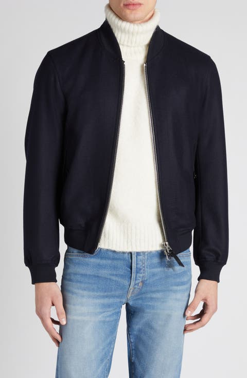 Light Felt Bomber Jacket
