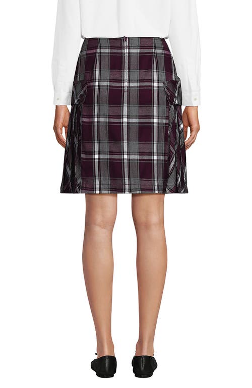 Lands' End School Uniform Young Side Pleat Plaid Skort Above The Knee In Black
