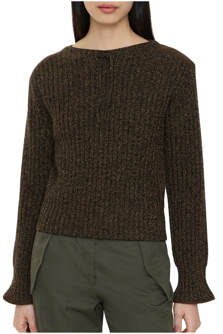 Wool Cashmere Sweater, Main, color, Juniper green
