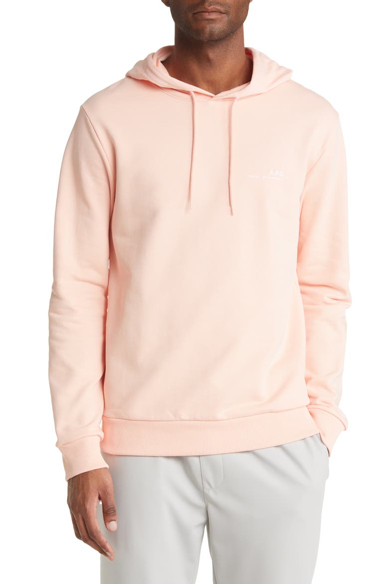 Cotton Hoodie, Main, color, WASHED PEACH
