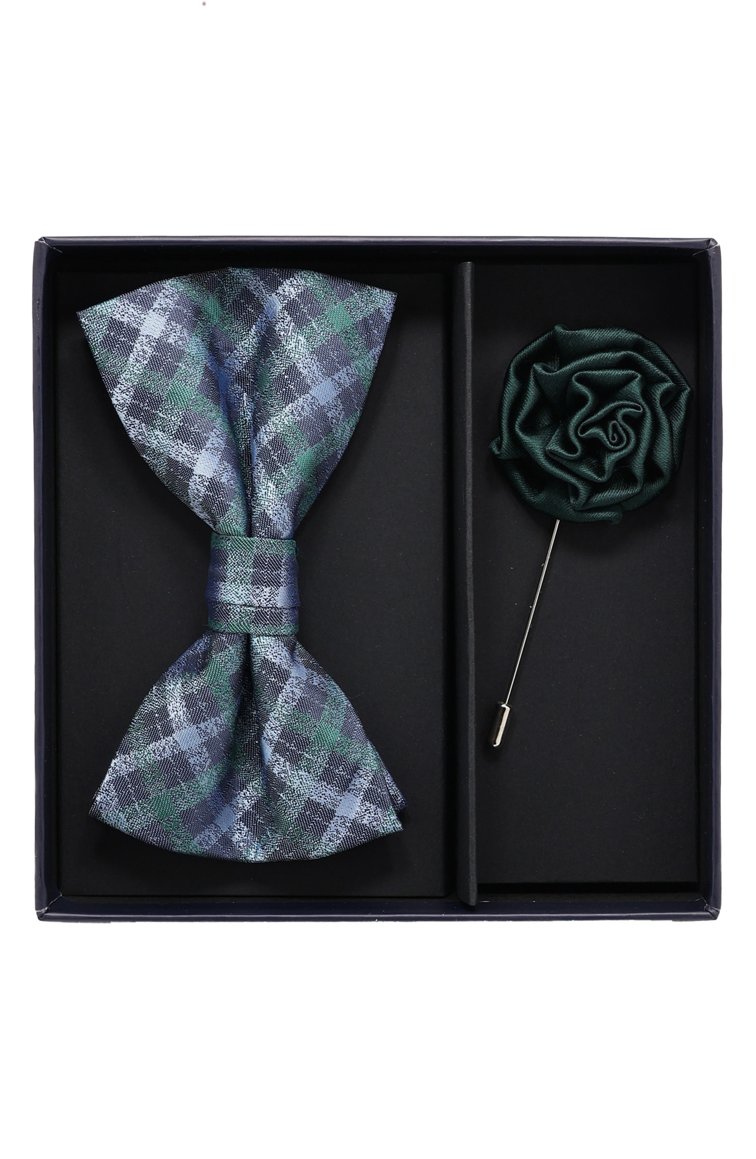 Ben Sherman Bow Tie & Lapel Pin Set