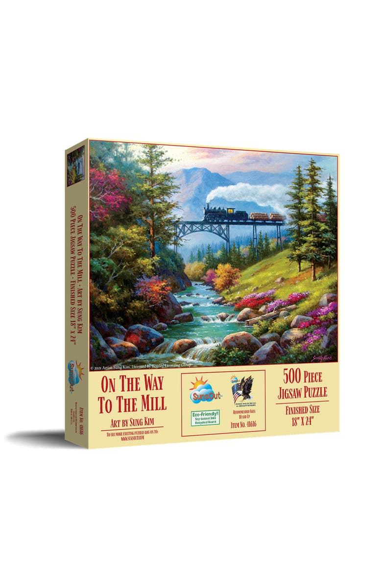 On the Way to the Mill 500 piece Jigsaw Puzzle for Adults, Main, color, Multicolor