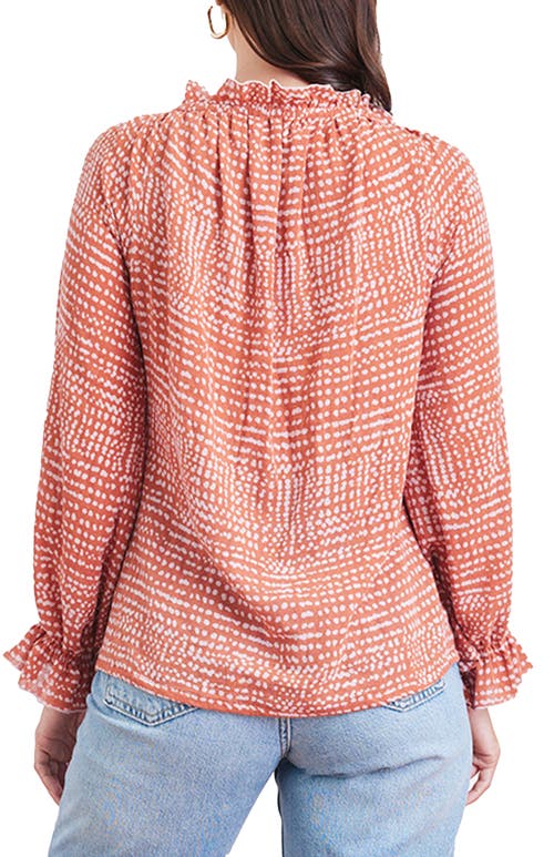 Paneros Clothing Esme Long Sleeve Top In Red