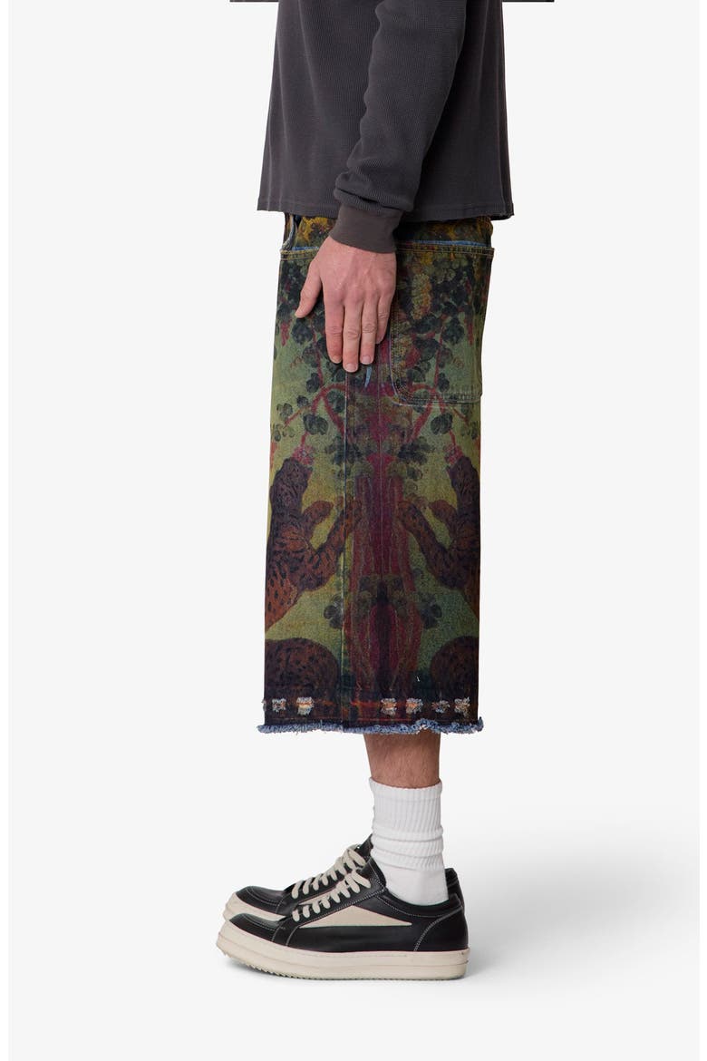Ultra Baggy Denim Shorts, Alternate, color, MULTI