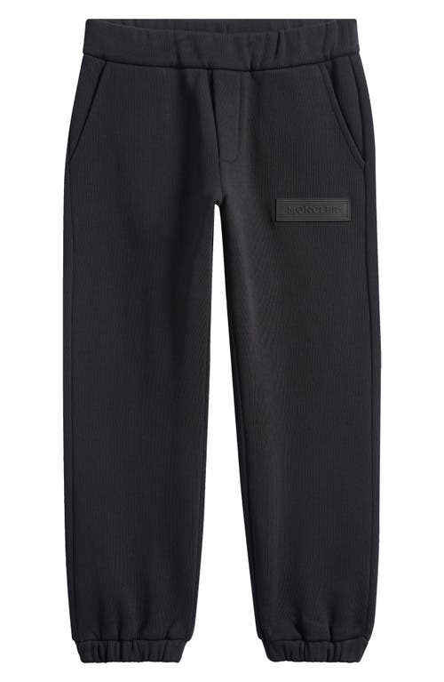 Moncler Kids' Cotton Joggers In Black