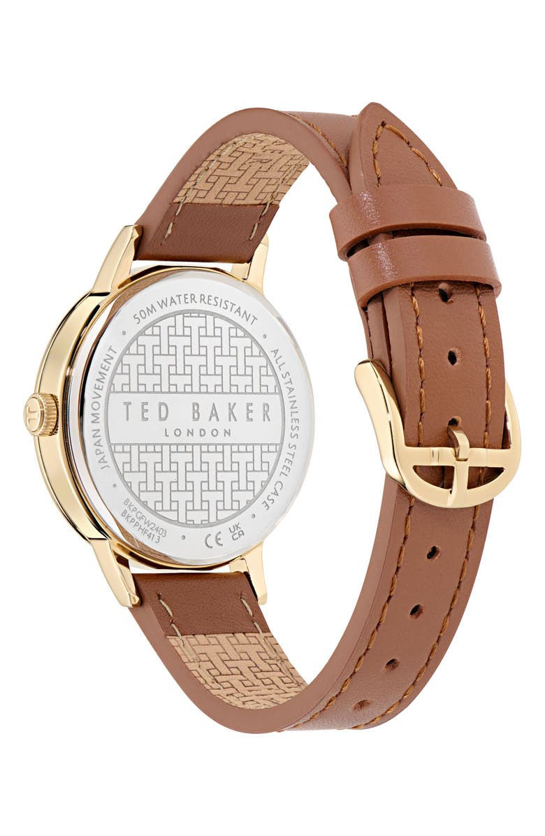 Ted Baker Phylipa Leather Strap Watch & Bracelet Set, 36mm, Alternate, color, Brown
