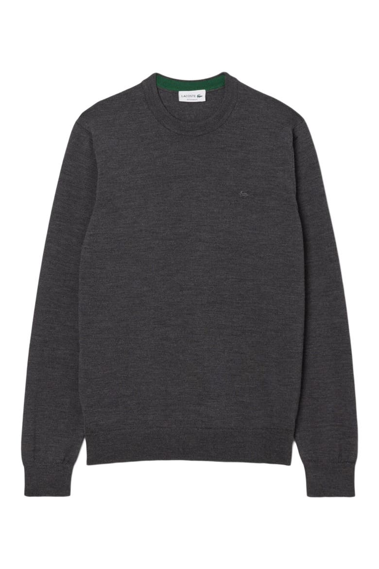 Merino Wool Crewneck Sweater, Alternate, color, PITCH CHINE